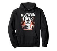 Meowvie Lover Cat Movie Fan Cinema Kitty Claqueta Sudadera con Capucha
