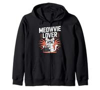Meowvie Lover Cat Movie Fan Cinema Kitty Claqueta Sudadera con Capucha