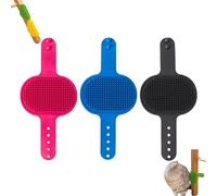 Meowvo Silicone Grooming Strap Pad for Cats, Cat Self Groomer, Adjustable Silicone Pet Grooming Tool, Silicones Cats Massager, for Climbing Frames Table (3pc*A)