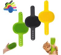 Meowvo Silicone Grooming Strap Pad for Cats, Cat Self Groomer Brush, Silicone s Scratcher and Massager, Grooming Strap Pad for Climbing Frames Table Leg (3Pcs-Mix-B)