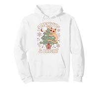 Meowy & Bright Christmas Cat Holiday Humor Sudadera con Capucha