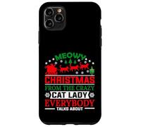 Meowy Christmas from The Crazy Cat Lady Xmas Family Carcasa para iPhone 11 Pro MAX