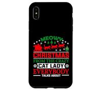 Meowy Christmas from The Crazy Cat Lady Xmas Family Carcasa para iPhone XS MAX