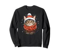 Meowy Christmas Funny Santa Cat Kitten Lovers Pajama Sudadera