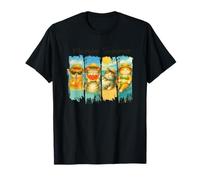 Meowy Summer Vibes Gatos disfrutando del sol Camiseta