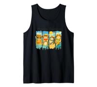 Meowy Summer Vibes Gatos disfrutando del sol Camiseta sin Mangas