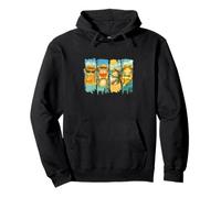 Meowy Summer Vibes Gatos disfrutando del sol Sudadera con Capucha