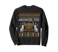 Meowzel Tov Mazel Tov Gato Feliz Hanukkah Feo Navidad Sudadera