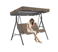 MEOYCHB Techo y Asiento de Repuesto para Columpio Jardín,Techo de Repuesto para Columpio de jardín Universal Fundas para Columpio Exterior Toldo Recambio Balancin