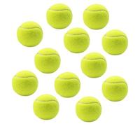 MeoZynxadril 12 Piezas Pelotas de Tenis, Pelotas de Práctica Tenis, Pelota Tenis para Perros, Pelotas de Fronton para Principiantes, con Bolsa, Tennis Balls para Entrenamiento, Juego y Diversión