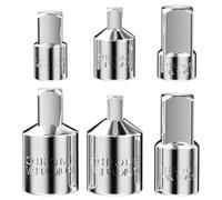 MeoZynxadril 6 Piezas Adaptador Carraca, Set Chiavi a Cricchetto, Adaptadores de Vaso, 3/4 a 1/2, 1/2 a 3/4, 1/4 a 3/8, 3/8 a 1/4, 1/2 a 3/8, 3/8 a 1/2, para Carraca, Tuerca, Llaves de Vaso