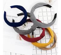MeoZynxadril 6 Piezas Diadema, Diademas de Plástico, Diademas Antideslizantes, Elegantes Diademas, Diadema pelo Mujer, Diademas Con Nudo Ancho, Para Mujeres, Chicas, Uso Diario, Vacaciones
