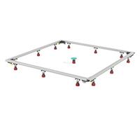 MEPA Marco de montaje SF rectángulo de ducha de mineral fundido 120/120 (para la instalación de bañeras rectangulares pesadas extra y súper planas) 150178, multicolor