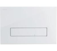 MEPA MEPA Orbit 2-M R11 421710 - Pulsador de inodoro (plástico, accionamiento desde la parte delantera, mecanismo de descarga de 2 cantidades, para cisternas Sanicontrol UP, tipo R11), color blanco