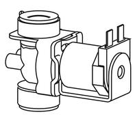 MEPA Válvula solenoide de 24 Vac para orinario (135 x 85 x 95 mm, Compatible Urinal-Spülautomatic 620/820, Pieza de Repuesto para purgador de urinario) 716902, Blanco