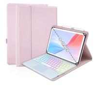 MePadKey Funda universal con teclado táctil para tablet de 9.7, 10.1, 4, 10.5, 11.9 y 11 pulgadas, teclado TrackPad con retroiluminación arcoíris con puerto de carga tipo C para Android/iOS/Windows de