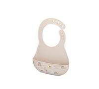 Mepal - Babero Mio - Cierre ajustable para un ajuste cómodo - Bolsillo profundo para recoger comida - Apto para lavavajillas - Sin BPA - Sunshine & Rainbow