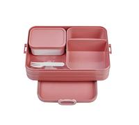Mepal - Fiambrera Bento Take A Break Large - Lonchera Con Bento Box - Lunch Box para Sándwiches, Pequeños Tentempiés y Sobras - Merienda & Almuerzo - Con Compartimentos - 1500 ml - Vivid Mauve