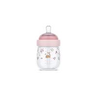 Mepal - Biberón Mio Little Dutch - Tapa transparente para almacenamiento - Anticólicos Biberones - Diseño en espiral evita obstrucciones - Silicona de grado médico - 165 ml - Fairy Garden