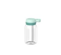 Mepal - Botella con Pajita Campus - Tapa Giratoria con Asa - Cierre Higiénico - Botella Agua Niños - A Prueba de Fugas y apto para Lavavajillas - 450 ml - Cool mint