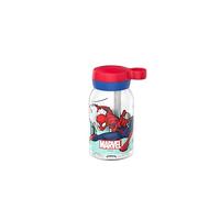 Mepal - Botella con Pajita Campus - Tapa Giratoria con Asa - Cierre Higiénico - Botella Agua Niños - A Prueba de Fugas y apto para Lavavajillas - 450 ml - Spiderman
