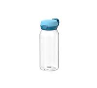 Mepal - Botella con Tapa Abatible Campus - La Tapa Abre con un Solo Clic - Adecuada Para Bebidas Carbonatadas - Botella Agua Niños - A Prueba de Fugas y apto Lavavajillas - 600 ml - Cool blue