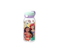 Mepal - Botella con Tapa Abatible Campus - La Tapa Abre con un Solo Clic - Adecuada Para Bebidas Carbonatadas - Botella Agua Niños - A Prueba de Fugas y apto Lavavajillas - 600 ml - Princess Power