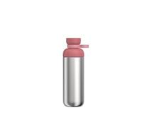 Mepal - Botella de agua de acero inoxidable Vita - 2 Aberturas para Beber más Cómodamente - A Prueba de Fugas y Apto para Lavavajillas. - Sin Sabor - Botella de Agua Metálica - 700 ml - Vivid mauve