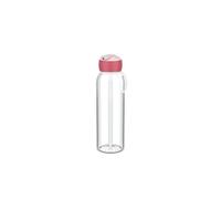 Mepal - Botella de Agua Flip-Up Campus - Botella de Agua a Prueba de Fugas para el Colegio y para Llevar - Botella Transparente para Beber - Sin BPA y apta para Lavavajillas - 500 ml - Cool pink