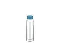 Mepal - Botella de Agua Flip-Up Campus - Botella de Agua a Prueba de Fugas para el Colegio y para Llevar - Botella Transparente para Beber - Sin BPA y apta para Lavavajillas - 500 ml - Cool blue