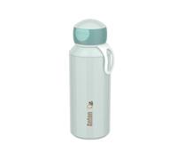 Mepal Botella de agua para niños, personalizada, con nombre impreso, a prueba de fugas, botella deportiva para guardería, escuela, excavadora menta