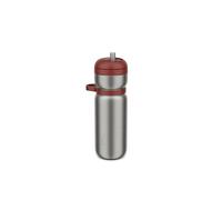 Mepal - Botella Deportiva Aislada Twist - A prueba de fugas - No necesita inclinación - Isotérmica: 6 h de calor, 10 h de frío - Botella agua - 600 ml - Mountain red