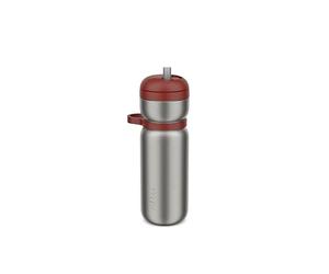 Mepal - Botella Deportiva Aislada Twist - A prueba de fugas - No necesita inclinación - Isotérmica: 6 h de calor, 10 h de frío - Botella agua - 600 ml - Mountain red