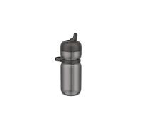 Mepal - Botella Desportiva Flip - A prueba de fugas (en posición cerrada) - Asa de transporte y agarre cómodo - Pajita incorporada - Botella agua - 600 ml - Graphite black