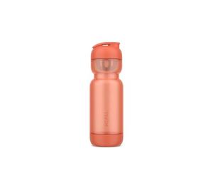 Mepal - Botella Desportiva Shake - A prueba de fugas - Incluye mezclador y medidas - Tapa inferior para fácil limpieza - Shaker proteinas - 800 ml - Peach orange