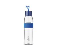 Mepal Botella Ellipse personalizada, botella de agua con nombre impreso, botella deportiva a prueba de fugas, para escuela y oficina, apta para uso con gas (azul oscuro) L (700 ml)