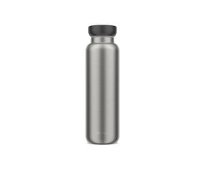 Mepal, Botella isotérmica, Botella Agua Termica de Doble Pared, Botella para beber Sobre la Marcha, 12 horas caliente y 24 horas fría, Acero Inoxidable, 900 ml, Nordic black