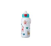 Mepal - Botella para Beber Campus Pop-up - Botella para Beber - Botella Agua a Prueba de Fugas para la Escuela - Sin BPA y apta para Lavavajillas - 400 ml - Animal Friends