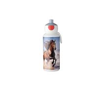 Mepal - Botella para Beber Campus Pop-up - Botella para Beber - Botella Agua a Prueba de Fugas para la Escuela - Sin BPA y apta para Lavavajillas - 400 ml - Wild Horse
