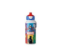 Mepal - Botella para Beber Campus Pop-up - Botella para Beber - Botella Agua a Prueba de Fugas para la Escuela - Sin BPA y apta para Lavavajillas - 400 ml - Avengers