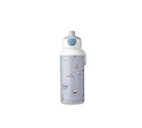 Mepal - Botella para Beber Campus Pop-up - Botella para Beber Little Dutch - Botella Agua a Prueba de Fugas para la Escuela - Sin BPA y apta para Lavavajillas - 400 ml - Sailors Bay