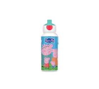 Mepal - Botella para Beber Pop-up Campus - Botella para Beber - Botella Agua a Prueba de Fugas para la Escuela - Sin BPA y apta para Lavavajillas - 400 ml - Peppa Pig