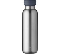 Mepal - Botella isotérmica Ellipse - Botella Agua Termica de Doble Pared - Botella para beber Sobre la Marcha - 12 horas caliente y 24 horas fría - Acero Inoxidable - 500 ml - Natrual Brushed