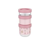 Mepal - Caja de aperitivos apilable 3 unidades Mio Little Dutch - Apila tantas como necesites - Apto para microondas y congelador - A prueba de fugas - 100 + 175 + 275 ml - Fairy Garden