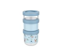 Mepal - Caja de aperitivos apilable 3 unidades Mio Little Dutch - Apila tantas como necesites - Apto para microondas y congelador - A prueba de fugas - 100 + 175 + 275 ml - Forest Friends