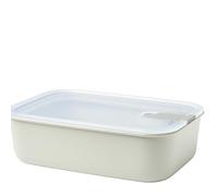 Mepal - Caja de comida fresca EasyClip - Caja de almacenamiento con tapa y cierre de clic - Apto para el microondas, horno y congelador - Hermético y a prueba de derrames - 1500 ml - Nordic white
