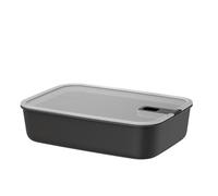 Mepal - Caja de comida fresca EasyClip - Caja de almacenamiento con tapa y cierre deslizante - Apto para el microondas y el congelador - Hermético y a prueba de derrames - 2,25 l - Nordic black