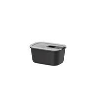Mepal - Caja de comida fresca EasyClip - Caja de almacenamiento con tapa y cierre deslizante - Apto para el microondas y el congelador - Hermético y a prueba de derrames - 450 ml - Nordic black