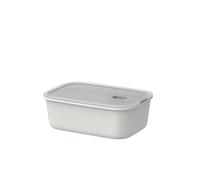 Mepal - Caja de comida fresca EasyClip - Caja de almacenamiento con tapa y cierre deslizante - Apto para el microondas y el congelador - Hermético y a prueba de derrames - 1 l - Nordic white