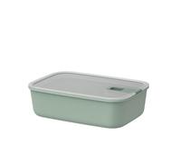 Mepal - Caja de comida fresca EasyClip - Caja de almacenamiento con tapa y cierre deslizante - Apto para el microondas y el congelador - Hermético y a prueba de derrames - 1,5 l - Nordic sage